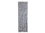 RIDEAU CHENILLE ANTI INSECTES POUR FOURGON - GRIS/NOIR - 120x185 cm