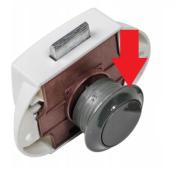 ROSETTE POUR PUSH LOCK MAXI POUR EPAISSEUR BOIS 16mm - GRIS ANTHRACITE 