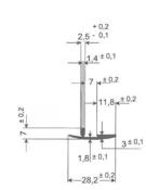 BAGUETTE BORDURE STOP ETAGERE 15MM GRIS MOYEN 2.2M (2X1.10m)