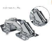 CHARNIERE DE MEUBLE A 2 RESSORTS + SOFT CLOSE SYSTEM 88x60mm - boite de 2 pièces