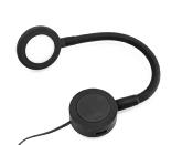 LAMPE CARA FLEX NOIRE 2xUSB-C + 1 USB dans la base, 1.9W