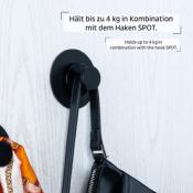 Tampon métallique Silwy Super Strong noir Ø 8cm