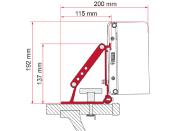 ADAPTATEUR FIAMMA F35 / F45 / F43 pour GALERIE AUTO