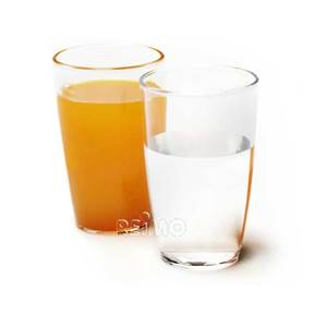 LOT DE 2 VERRES A JUS DE FRUIT POLYCARBONAT 0.3 L