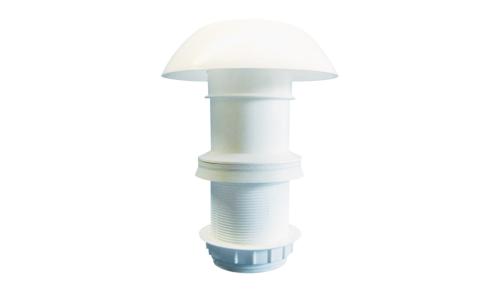 CHEMINEE DE TOIT CARAVANE BLANC - AERATEUR DE TOIT Ø 130 mm x 175mm