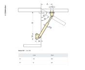 COMPAS DE PLACARD TELESCOPIQUE EN ACIER 250mm