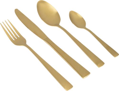 Linea Line - Gold, Lot de 16 couverts - 4 personnes 