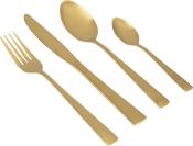 Linea Line - Gold, Lot de 16 couverts - 4 personnes 