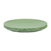 Lot de 4 assiettes Koziol CLUB SET GÖTEBORG feuille verte