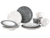 Ensemble de vaisselle en mélamine RÖNNE pour 4 personnes / 16 pièces