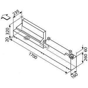 RESERVOIR D'EAU 54L MONTAGE A GAUCHE - Pour VW LT, MB Sprinter > 97