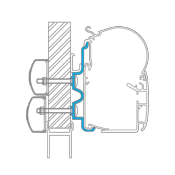 RAIL 3m Hymer Camp pour STORE DOMETIC  PW 1100, PW 1500 et PW 3800