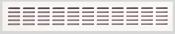 GRILLE DE VENTILATION LUXURY RECTANGLE ALUMINIUM BLANC 400x80mm