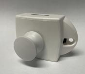 FERMETURE PORTE SALLE DE BAIN INTERIEUR/EXTERIEUR PUSH LOCK ARGENT MAT