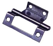 CHARNIERE ANGLAISE 50mm SPECIALE PORTE AVEC DEPORT 8mm - ACIER BRUNI  - BOITE DE 4