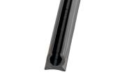 RAIL PROFILE PLASTIQUE NOIR AVEC GORGE 7,5mm LONGUEUR 3m (2x1.50m)