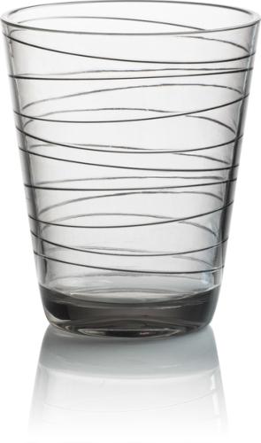 VERRE POLYCARBONATE ONDA GRIS 300ml A L'UNITE