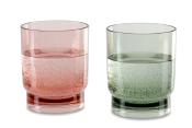 LOT DE 2 VERRES COLORES OLBIA 265 ml