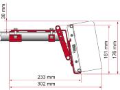ADAPTATEUR FIAMMA F45 / F43 / COMPASS KIT ROOF RAIL pour rail de toit