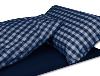 LIT TOUT FAIT DUVALAY 66 x 190 x 2,5 cm - Vichy Navy