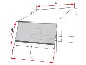 SUN VIEW XL pour F45/F70/F65/F80/Caravanstore Fiamma 400cm