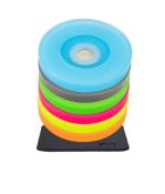 6 CAPUCHONS DE VERRE À PIED MAGNETIQUES NANO-GEL-PAD ARC-EN-CIEL SILWY®