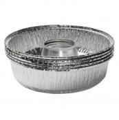 LOT DE 5 MOULES EN ALUMINIUM AVEC COUVERCLES POUR FOUR OMNIA 