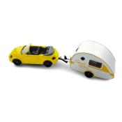 JOUET ATTELAGE VW + MINI CARAVANE TEAR DROP