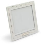 LANTERNEAU VISIONVENT S ECO MPK TRANSLUCIDE 28X28 CADRE BLANC