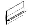 BORDURE STOP ETAGERE 15MM GRIS MOYEN 2.2M (2X1.10m)