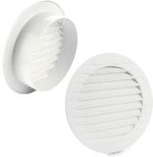 GRILLE DE VENTILATION RONDE 145/125mm BLANC