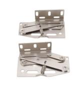 CHARNIERE CISEAU ARTICULEE POUR PORTE PLACARD - 2 pièces