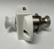 FERMETURE PORTE SALLE DE BAIN INTERIEUR/EXTERIEUR PUSH LOCK ARGENT MAT