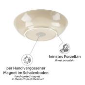 LOT DE 2 BOLS PORCELAINE SILWY® POUR SUPPORT MAGNETIQUE - IVOIRE
