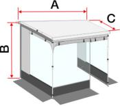 VERANDA FIAMMA ROOM VAN Premium 300 pour F43van 300cm