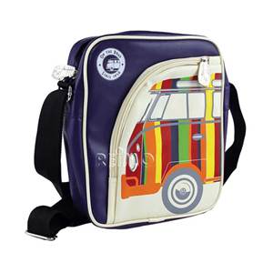 SAC FORMAT TABLETTE VW COLLECTION COLORIS VIOLET/VW Bulli RAYURES