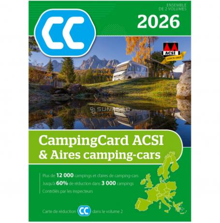 ACSI GUIDE CAMPINGCARD 2026 - VERSION AVEC LES AIRES DE SERVICE CAMPING-CARS 