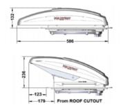 LANTERNEAU MAXXFAN DELUXE 12V NOIR 40X40cm