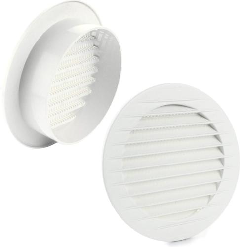 GRILLE DE VENTILATION RONDE 145/125mm BLANC