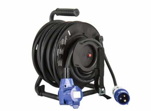 TOURET RALLONGE ELECTRIQUE 25M - CEE MALE et 1 Schuko/1 CEE femelle