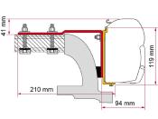 ADAPTATEUR FIAMMA F45 / F43 pour MERCEDES VITO H1L1 - W638 de 1996 à 2004 