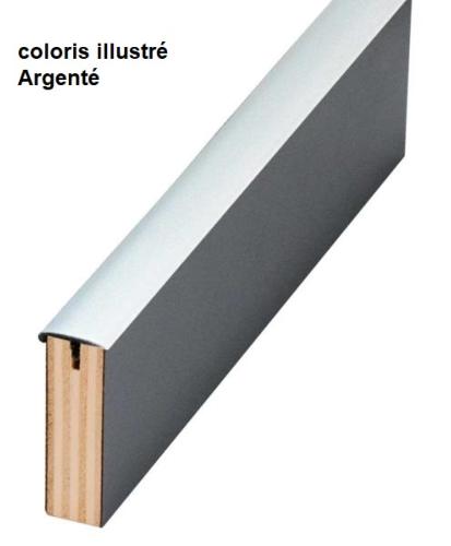 PROFIL T AVEC RETOUR NEZ 15mm - ARGENTE - rouleau de 5m