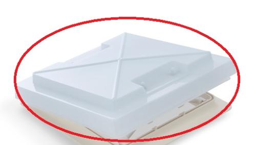 CAPOT REMPLACEMENT 28x28 POUR LANTERNEAU MPK REF 360251-Poignées Grises