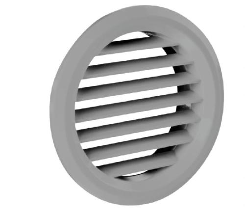 GRILLE VENTILATION MEUBLE RONDE 32mm GRIS