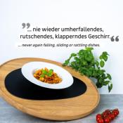 ASSIETTE GOURMET EN PORCELAINE  SILWY® POUR SUPPORT MAGNETIQUE