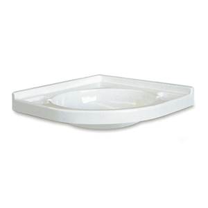 LAVABO D'ANGLE ENCASTRABLE BLANC 41,8 x 41,8 cm