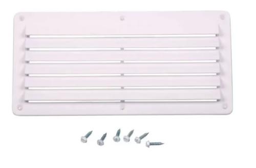 GRILLE VENTILATION RECTANGLE 142x80mm BLANCHE