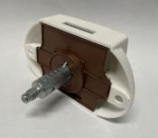 FERMETURE PORTE SALLE DE BAIN INTERIEUR/EXTERIEUR PUSH LOCK ARGENT MAT