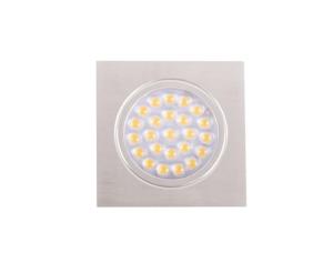 SPOT A ENCASTRER 24 LEDS, 1.6W, avec interrupteur tactile ALU BROSSÉ