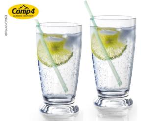 LOT DE 2 VERRES A EAU SAN EMPILABLES CAPRI 30CL